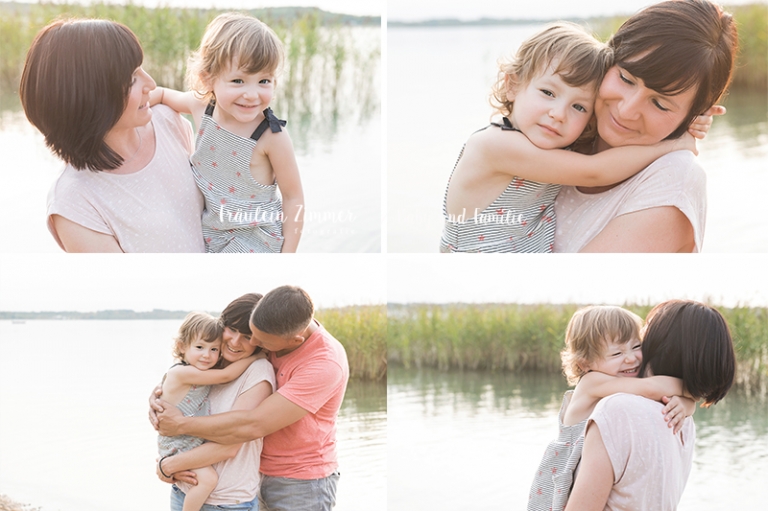 natürliche Familienfotos am See in Leipzig