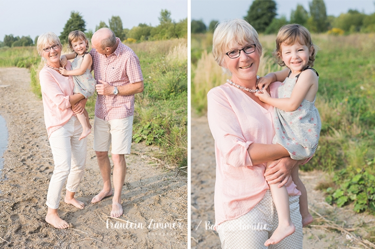 natürliche Familienfotos am See in Leipzig